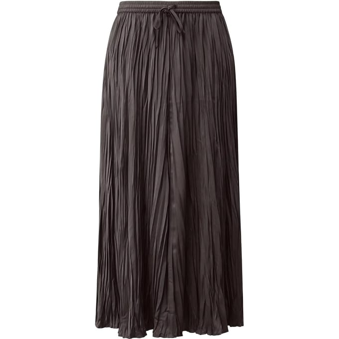 Plissé Midi Rok Effect Crêpe Met Koord Voor Vrouwen COMMA