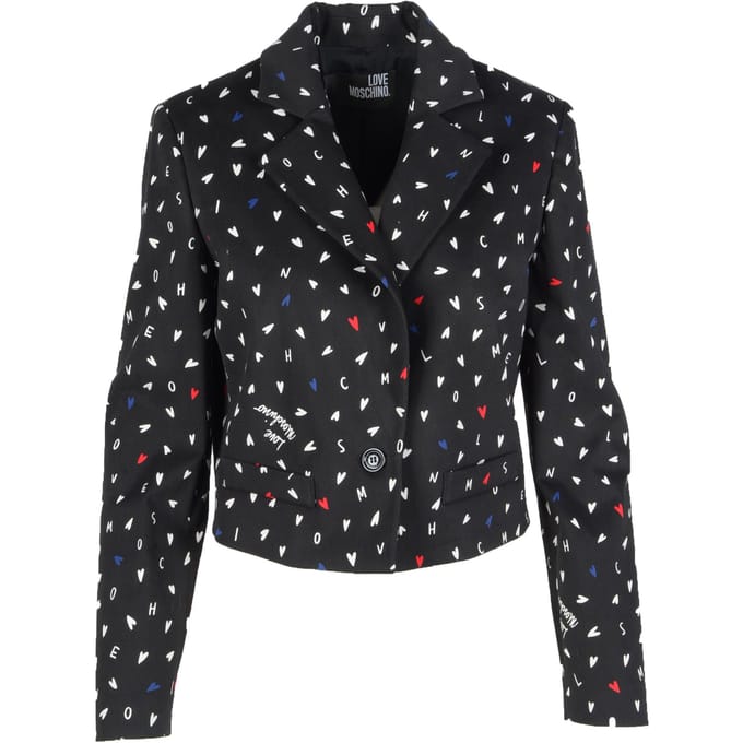 Cropped Hartenprint Blazer