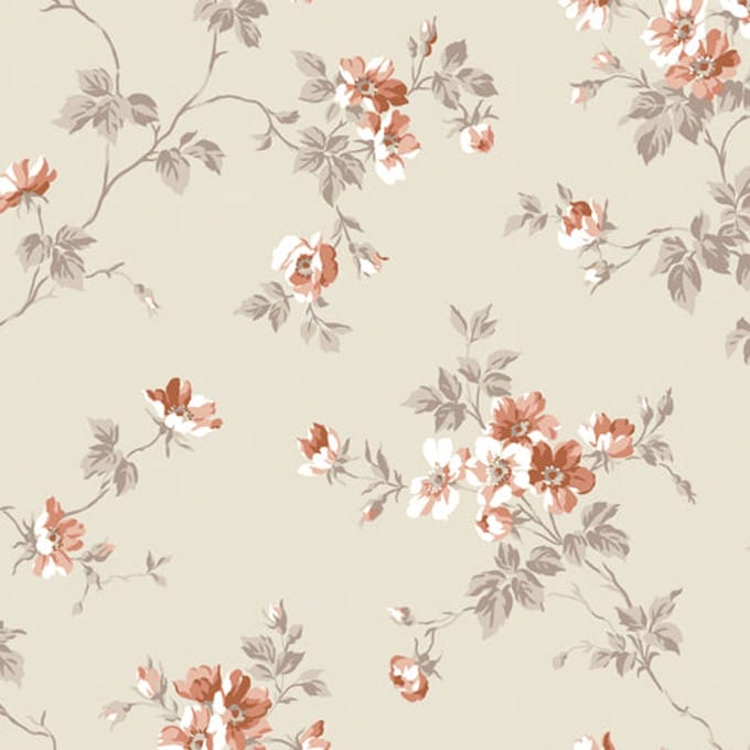 Duro Vliesbehang 387-06 - Hav & Land - Botanisch Koper - 53cm x 10.05m