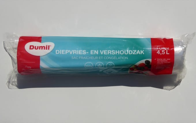 diepvrieszak - freezer bag - heel groot 4,5 liter - 300 stuks