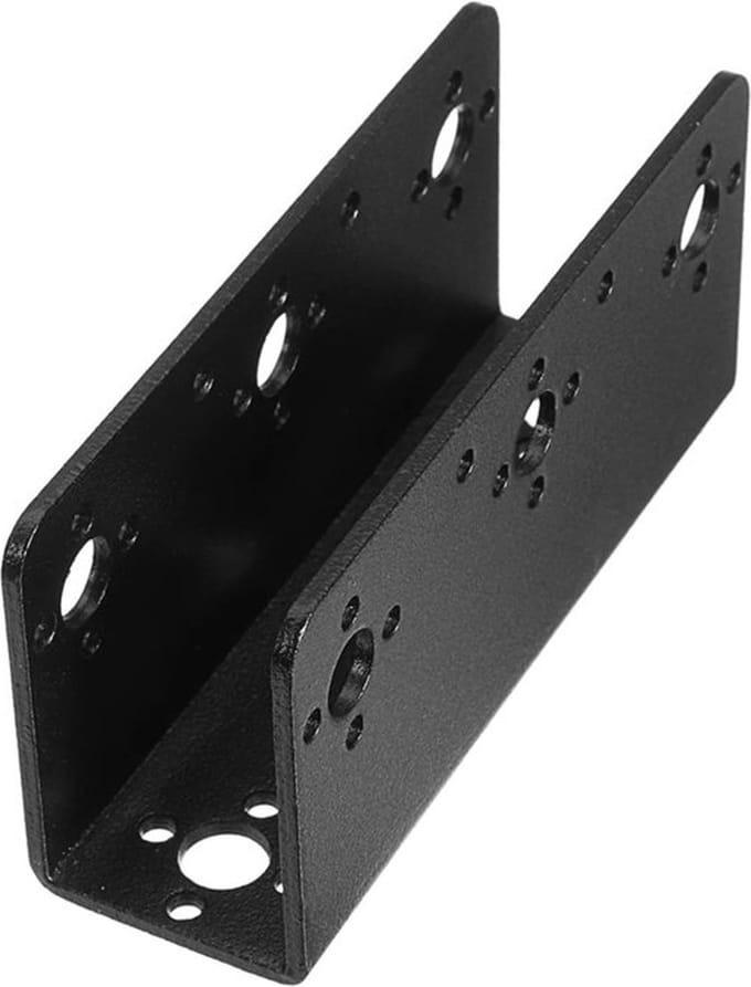 OTRONICÂ® Servo Beugel voor oa Robot Arm / Humanoid Robot - U, Zwart, Aluminium