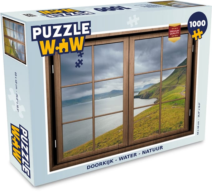 Puzzel Doorkijk - Water - Natuur - Legpuzzel - Puzzel 1000 stukjes volwassenen