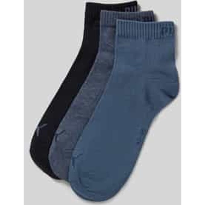 Puma - Unisex Quarter Plain Enkelsokken - 3 Pack - Maat 43-46
