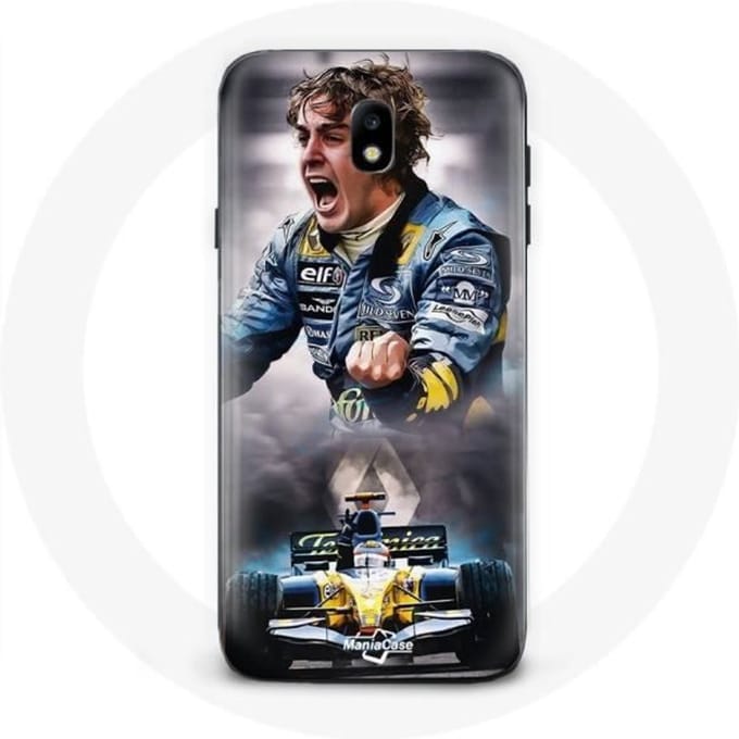 Case voor Samsung Galaxy j7 2017 Formule 1 Fernando Alonso F1-coureur