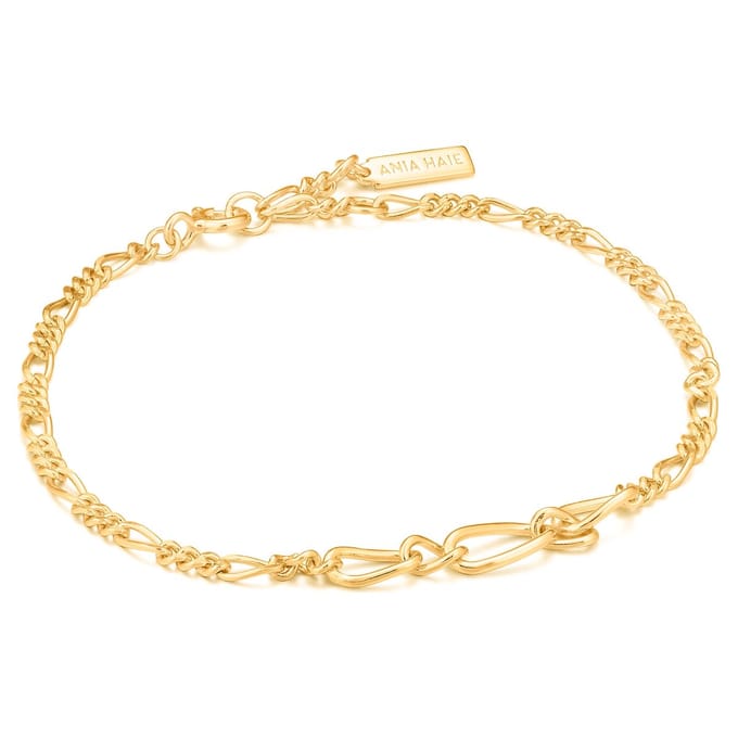 Ania Haie Chain Reaction AH B021.03G Dames Armband 18,5 cm