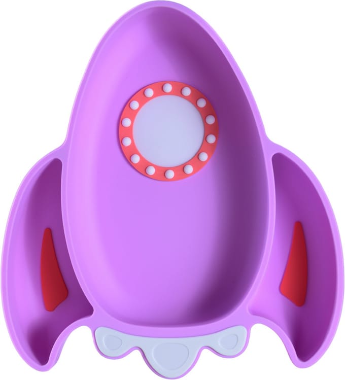 Sproudsy Kinderbord Space – Zuignap – Kinderservies – Baby - Lilac