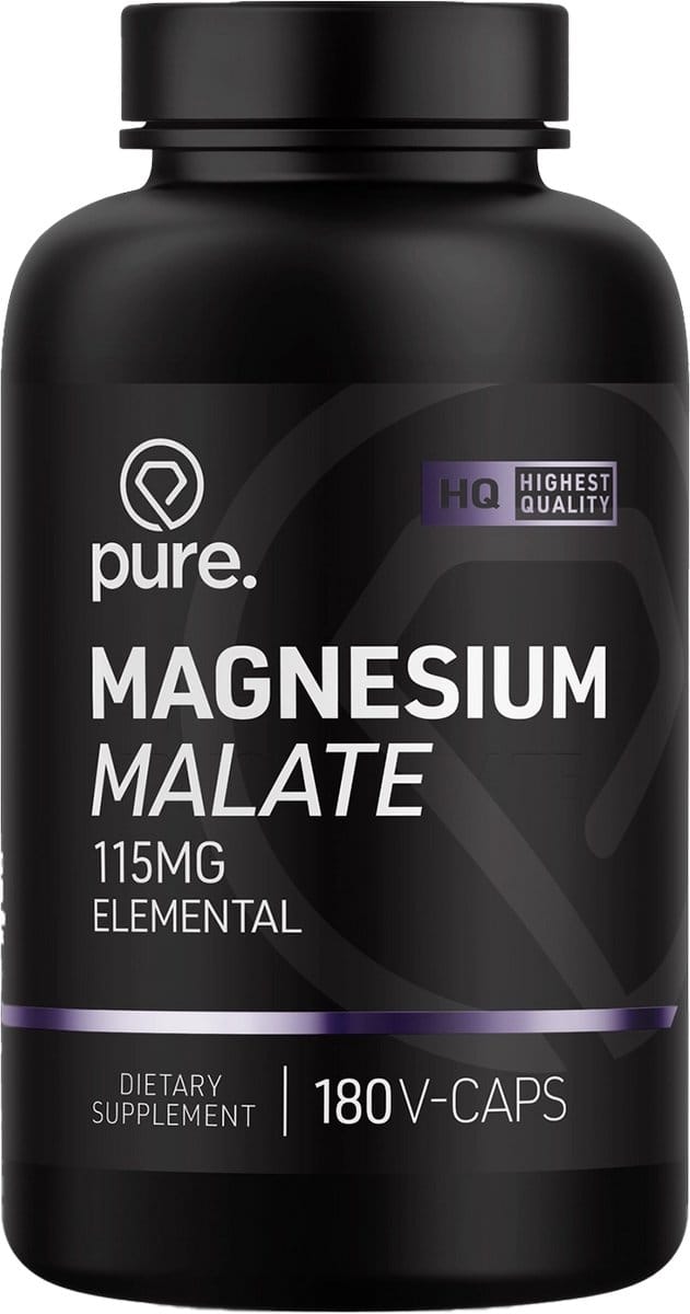 Pure. Magnesium Malate - 115mg - 180 v-caps - mineralen