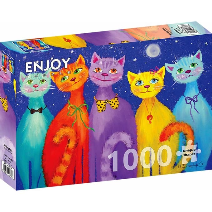 Enjoy Puzzle katten legpuzzel - 1000 stukjes kleurrijk speelgoed.