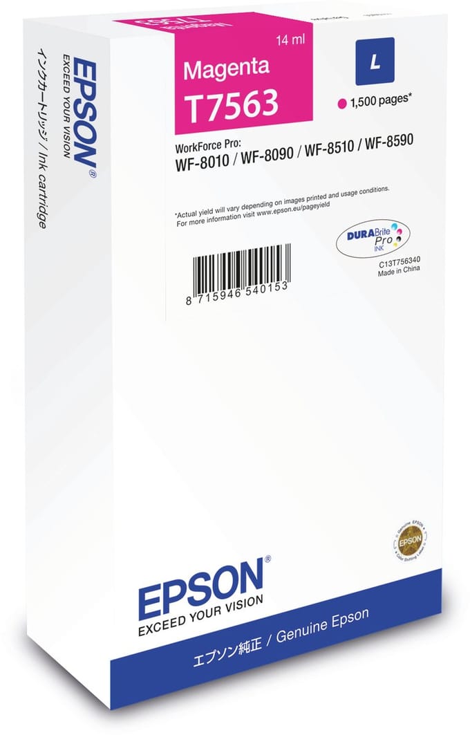 Epson T7563 - Inktcartridge / Magenta