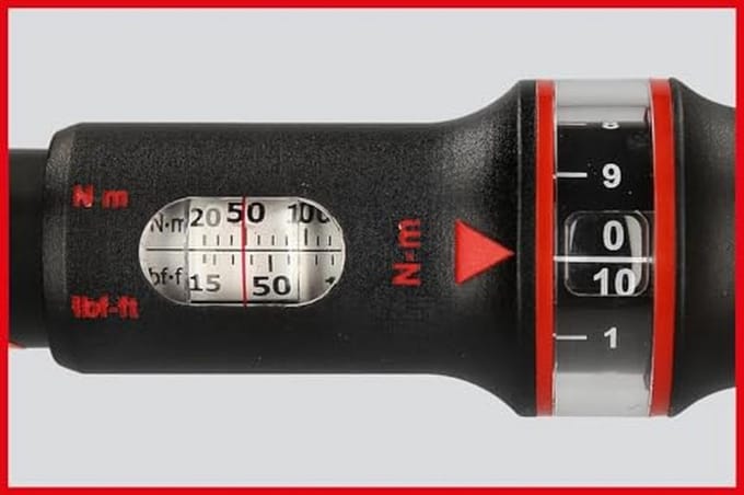 Precisie Momentsleutel 1/2" met Omschakelbare Ratel, 40-200Nm