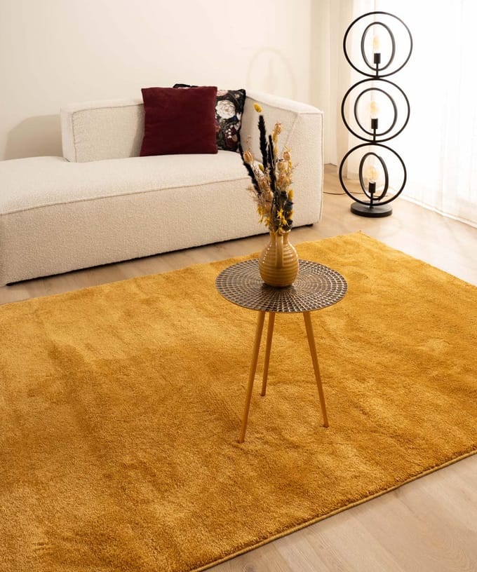 Velours vloerkleed - Flair goud 160x230
