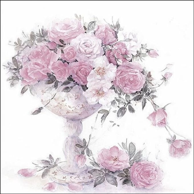 Ambiente - Lunch servetten - Flora Vintage