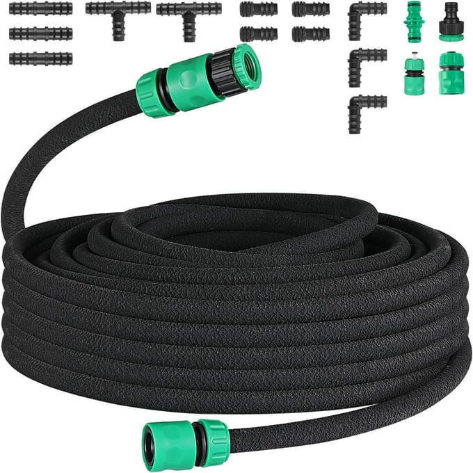 Druppelslang Set voor Efficiënte Irrigatie van Tuin, Gazon en Terras (30 Meter)