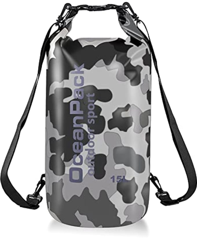 Waterdichte rafting tas 15L voor outdoor avonturen