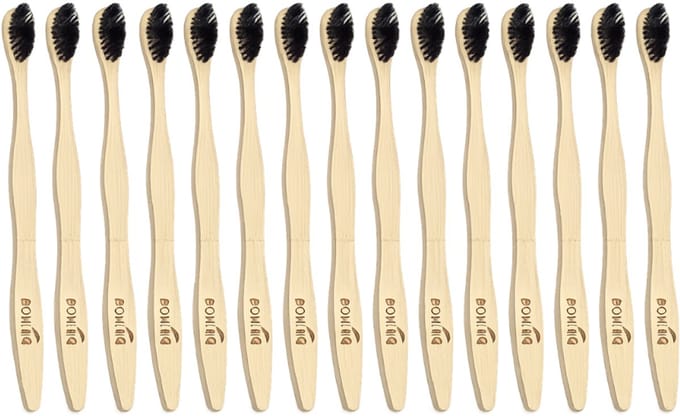 Duurzame Tandenborstel - Set van 12 - Bamboe - Eco friendly - Zacht - Zero Waste - Vegan - Bamboo