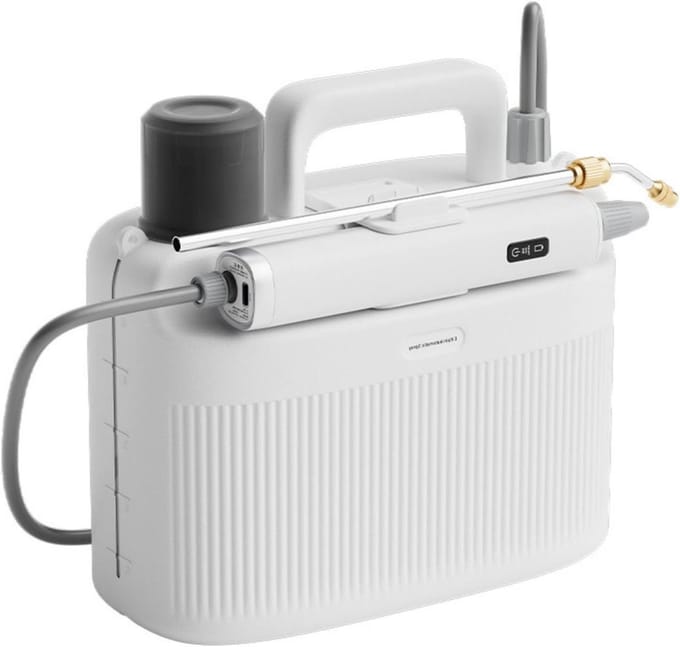 Tuinsproeier Elektrisch - Onkruidsproeier Vernevelaar - Gazon Bemesten - Twee Spuitmodi - 5L Capaciteit - Wit