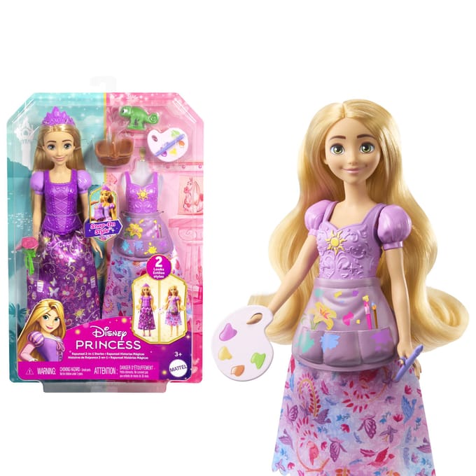 Mattel Disney Princess Rapunzel 2 in 1 Tienerpoppen