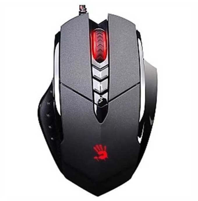 A4Tech Bloody V7M V-Track Usb-Muis Zonder Gaten Voor Computer, Aluminium, Zwart