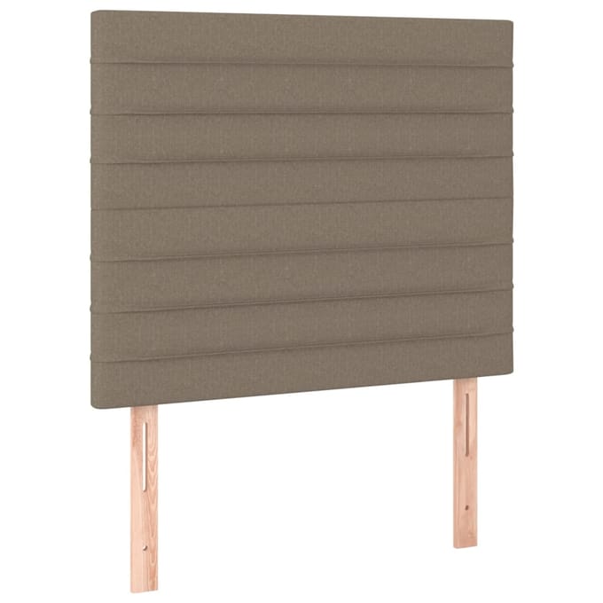 vidaXL - Hoofdbord - taupe - 100x5x118/128 - cm - Stof
