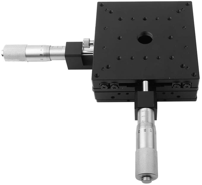Trimming Platform Micrometer Handmatige Slide Tafel voor Precisie Bewerking 100x100mm met Roller Stages