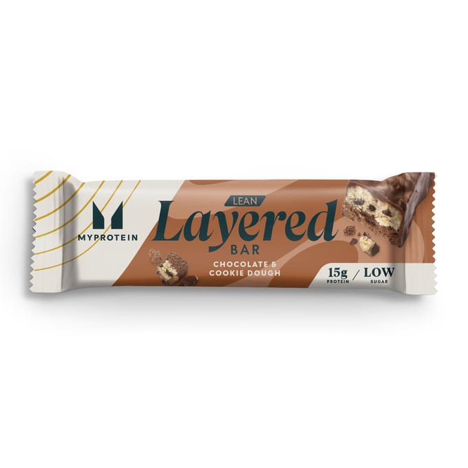 Lean Layered Protein Bar - 3 x 40g - Chocolade en Cookie Dough