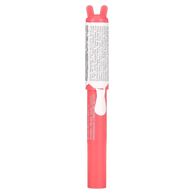 TonyMoly, Petit Bunny Gloss Bar, 06 Orange Juteux, 2g red