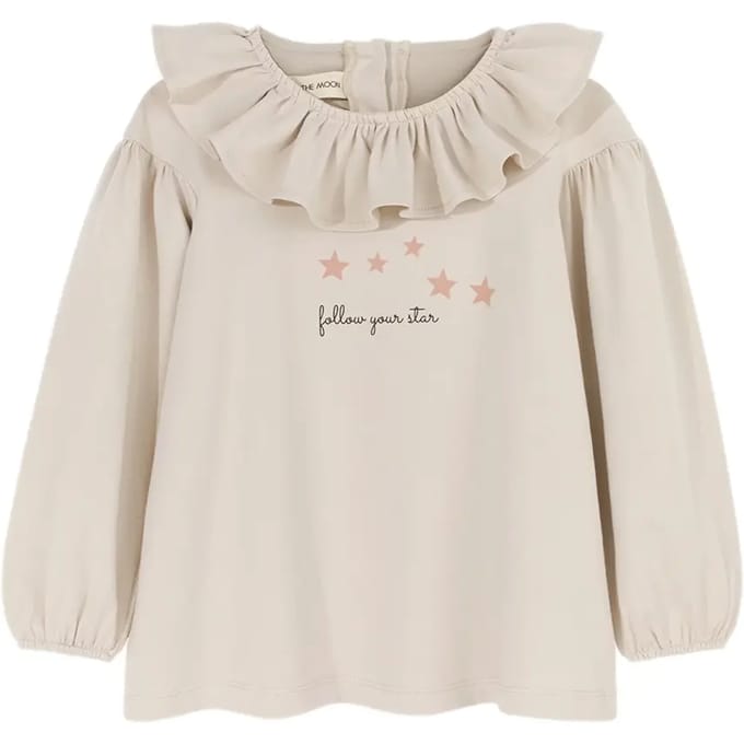 Meisjesblouse Kids on the Moon Mist flower