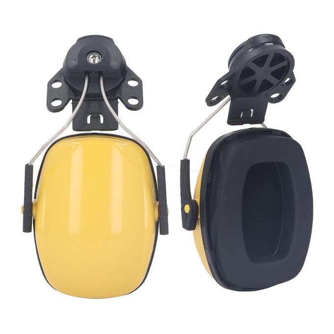 1 Paar Veiligheidshelm Oorkappen Geluidsreductie Helm Bouwhelm Gehoorbescherming Oorkap voor yellow