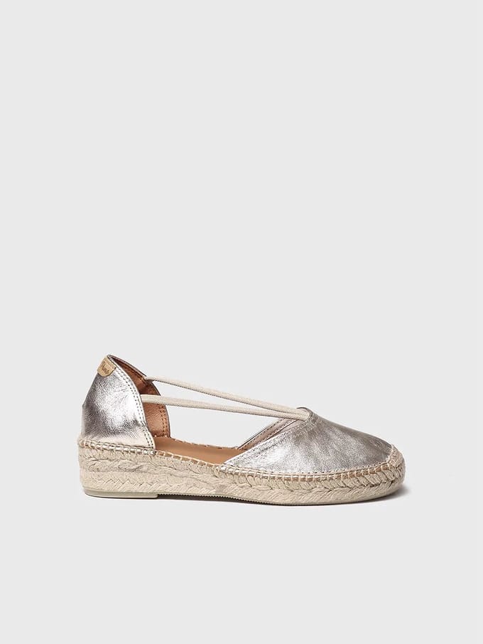 Suède espadrilles voor dames met bandjes | ERLA-P