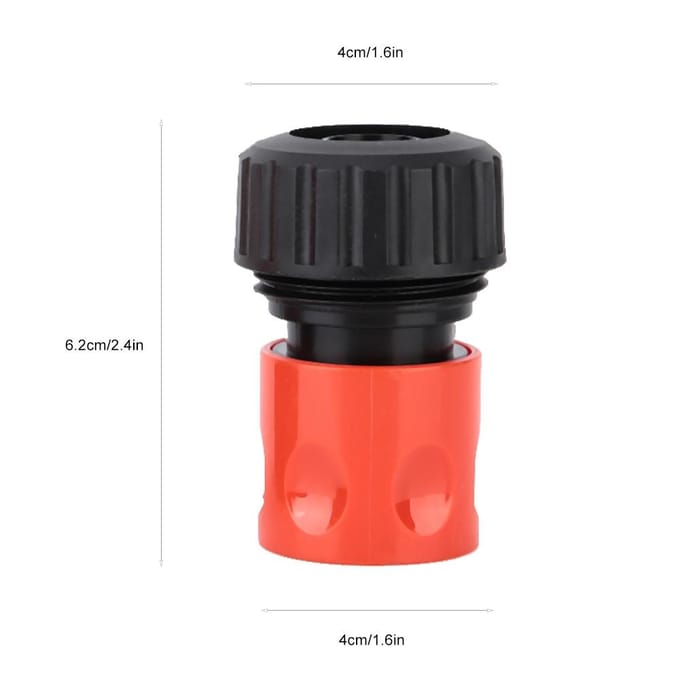 5 Stuks 3/4  Snelkoppeling Slangkoppeling Waterpijpadapter voor Thuis Tuin Gebruik black