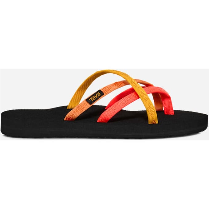 Teva Olowahu-teenslipper Sandalen in Neon Coral Multi voor Dames, Maat 36