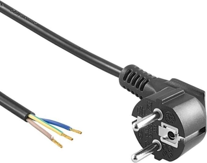 Pro Angle Power cable for confectionery 1.5 m black