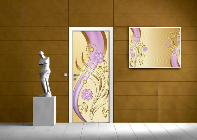 Flowers Abstract Photo Wallcovering