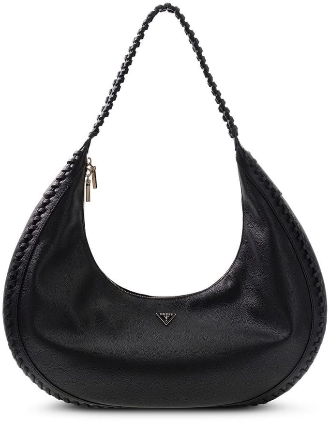 GUESS schoudertas Petra Hobo Black zwart