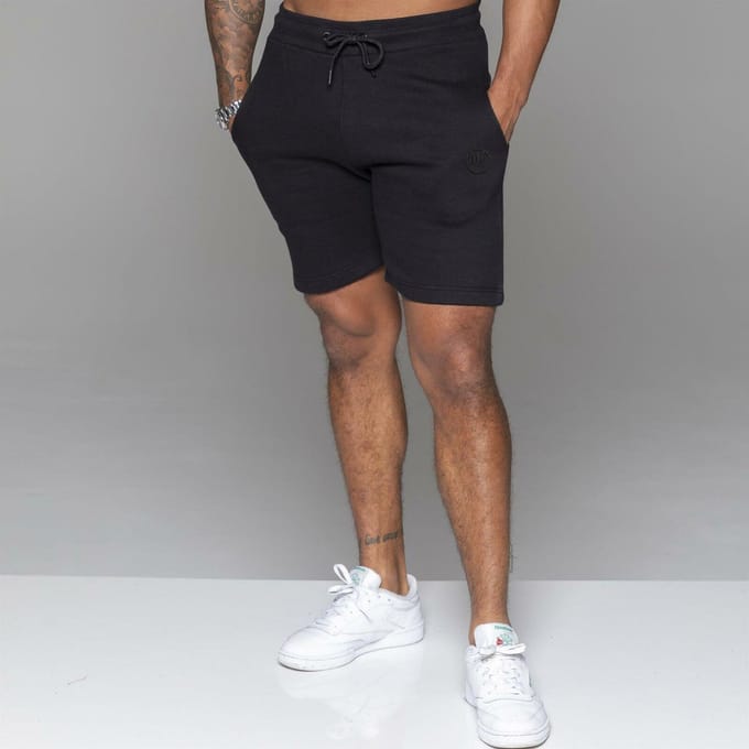 MYT Heren Fleece Korte Broek Zwart