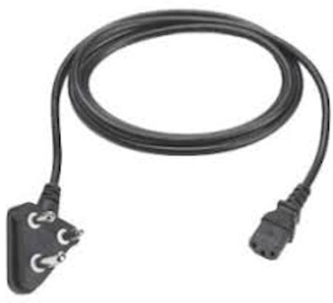 Zebra power cord, C13, IN