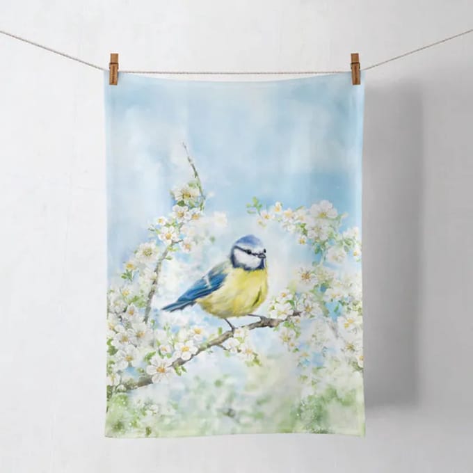 Theedoek - Blossom time - 50x70cm
