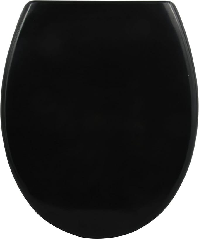 Antibacterieel Toiletzitting met Quick-Release en Soft-Close Mechanisme - Zwart Duroplast