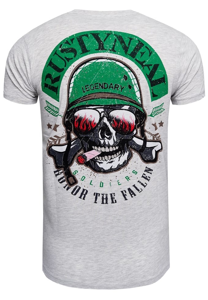 Ronde hals biker T-shirt