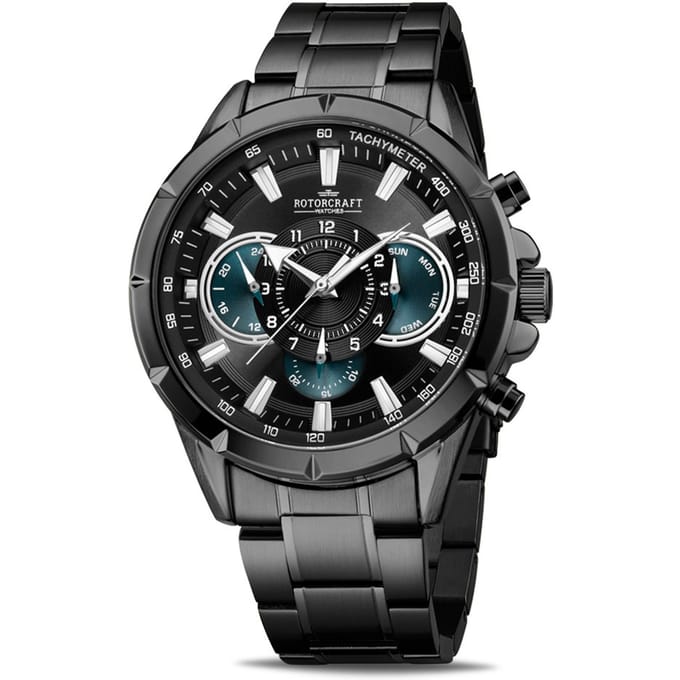 Rotorcraft Savage RC4505 - Datum/Dag/24H aanduiding - Chrono - 3ATM - Herenhorloge