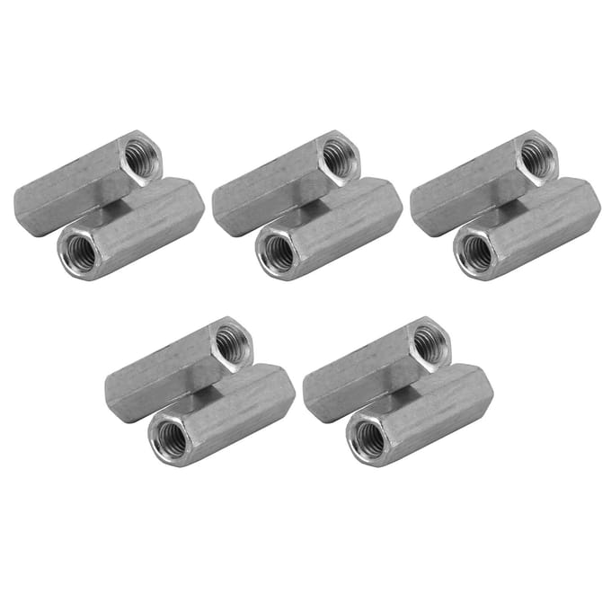 Lot de 10 écrous à tige longue, hexagonaux, à manchon, entretoises filetées (M6 * 25)