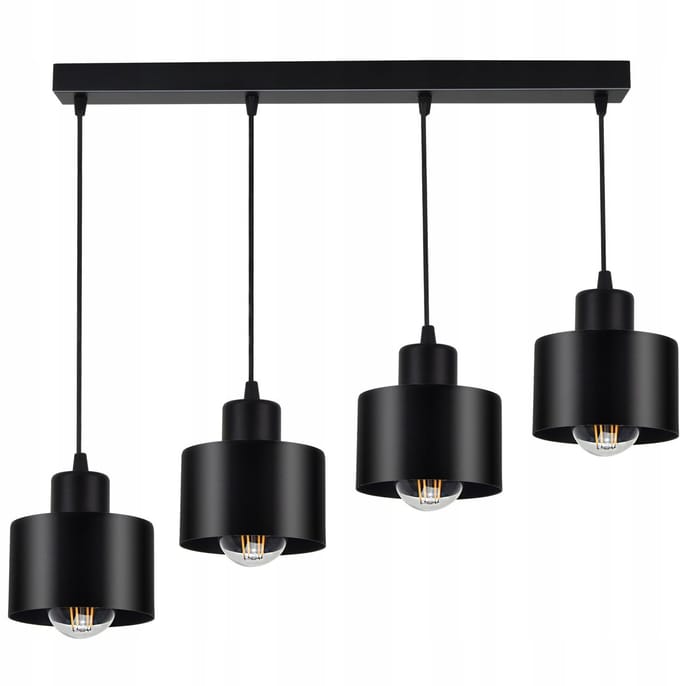 Luxe Hanglamp Plafond E27 Metaal 4 Lichtpunten Modern