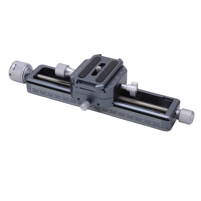 Macro Focus Rail Slider Camera Close-up Opname Rail Draagbaar voor Digitale Spiegelreflexcamera's black