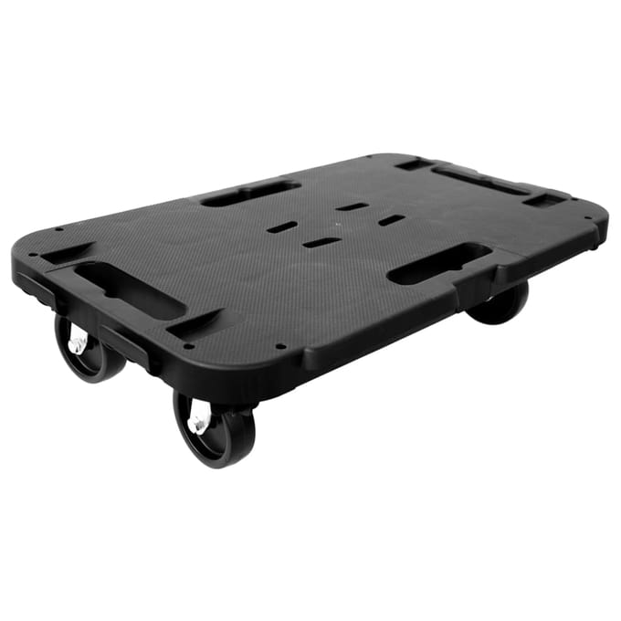 vidaXL - Transporttrolley - 300 - kg - polypropeen - zwart