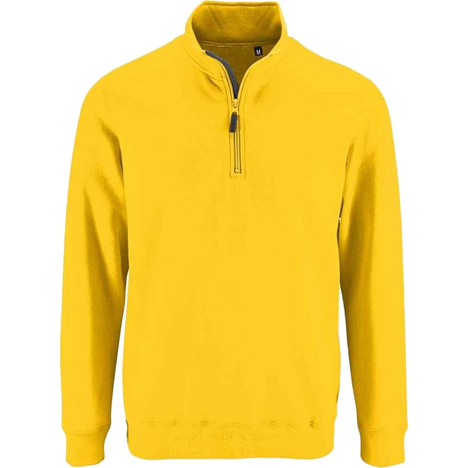 SOLS Heren Stan Zip Staande Kraag Trui (Goud)
