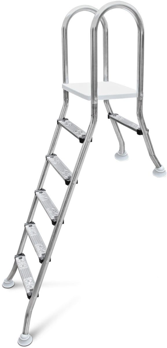 W'eau A-frame RVS zwembadtrap 1 + 5 treden - AISI 304