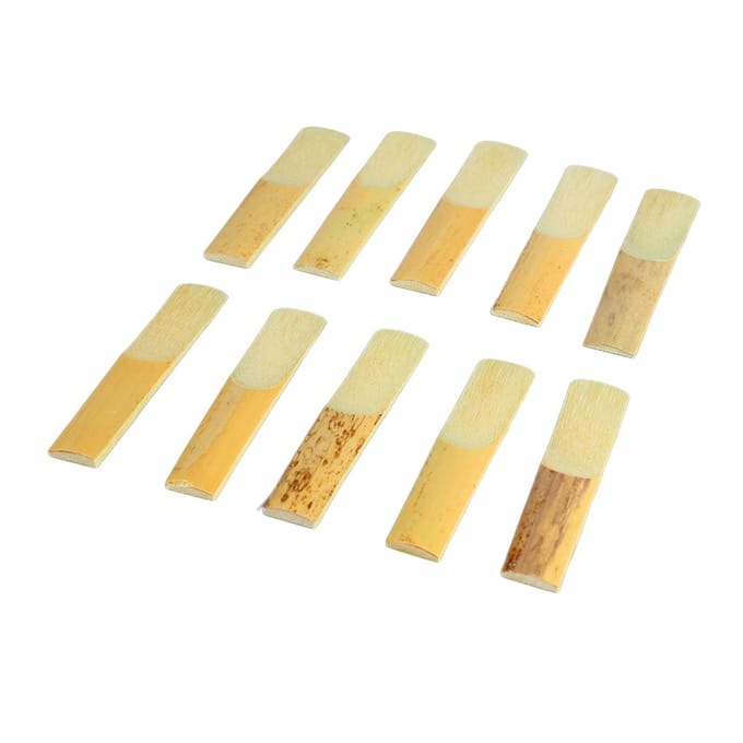 10 stuks Saxofoon Klarinet Es Rieten Sterkte 2 Robuust Professioneel Sax Eb Klarinet Riet Set Houtkleur Nummer 2 beige