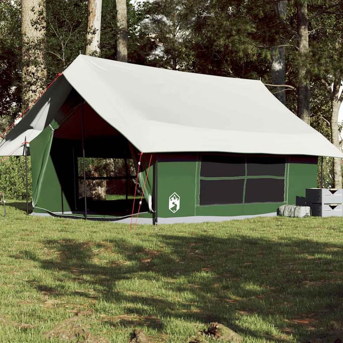 Tente de camping imperméable verte pour 5 personnes