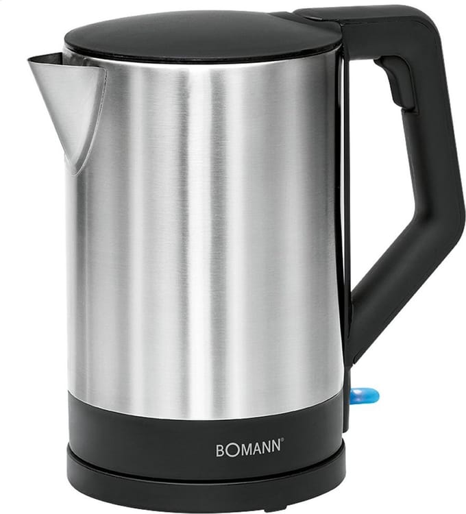 Bomann WKS3002CB - Waterkoker - 1.5L - 2200W - RVS/Zwart