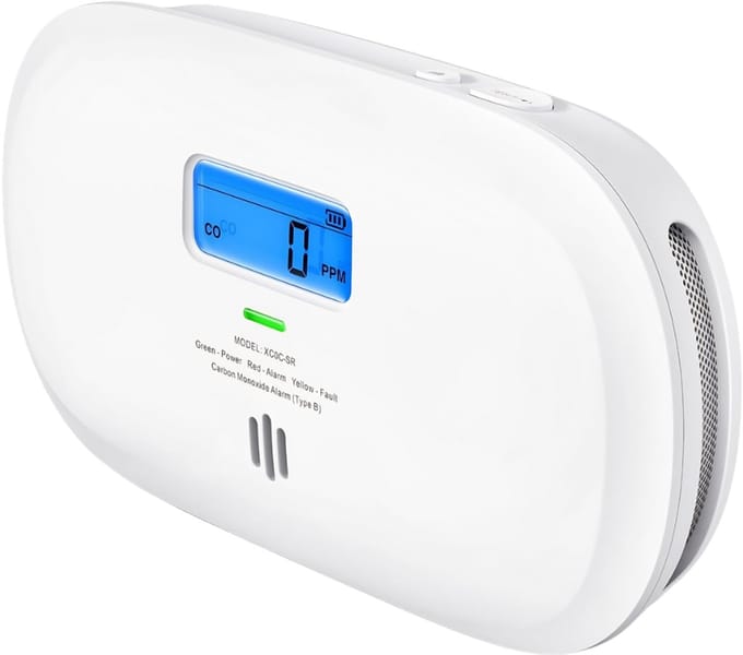 DnA® Rookmelder - Koolmonoxidemelders - Koolmonoxidemelders/rookmelder - Wit- 142cm x 32cm x 75cm
